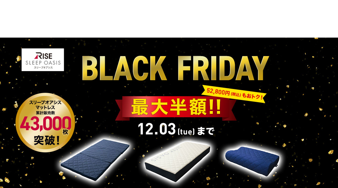 BLACK FRIDAY 最大半額！